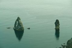 Скалы в море на мысе Фиолент